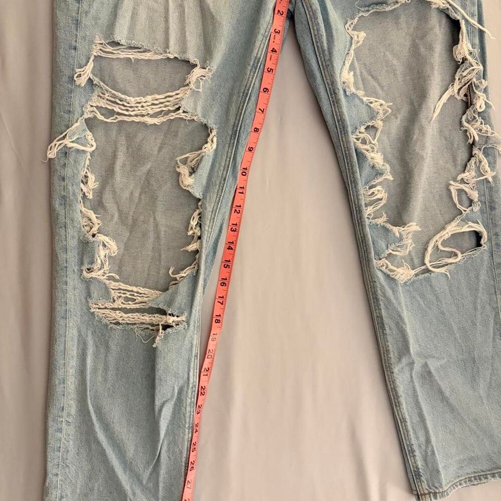 American Eagle Women's Distressed Jeans straight leg - Picture 4 of 6